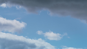 蓬松的雨云漂浮在天空13秒视频