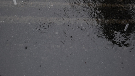 唯美春雨下雨雨天空镜头视频