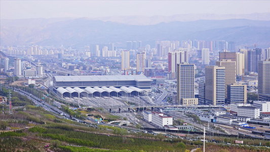 西宁高铁站延时视频