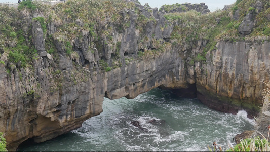 Punakaiki的自然岩石视频