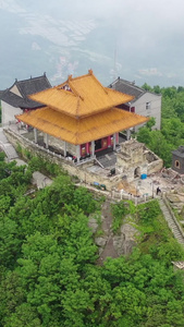 武汉木兰山古建筑风格黄陂木兰文化生态旅游区视频