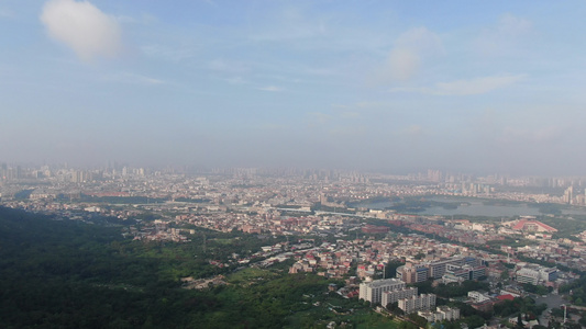 航拍福建泉州城市全景视频