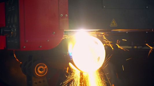 工业切割机用于金属管切割生产视频