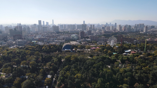 云南昆明城市建筑高楼建筑航拍视频[楼高]视频