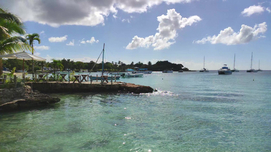 海湾ajahihibe环礁湖和旅游港5视频