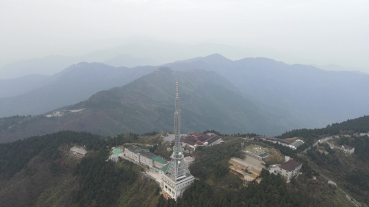 湖南南岳衡山5A景区航拍视频视频