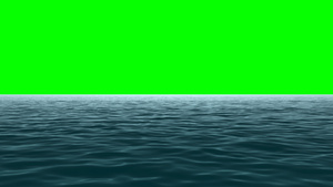 大海海洋绿屏背景抠像绿幕视频素材30秒视频