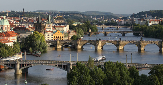 Charles桥Prague捷克共和国Charles视频