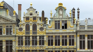 比利时布鲁塞尔城市景观景点8秒视频
