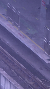 素材慢镜头升格拍摄城市轨道交通城际铁路交通素材视频