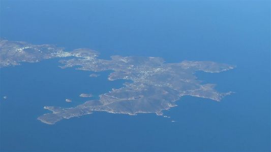 飞越希腊群岛上空视频