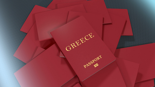艺术艺术家制作greece旅行护照视频
