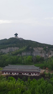 河南永城5A风景区芒砀山景区大汉雄风航拍视频