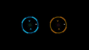 科技圆圈追踪旋转动画10秒视频