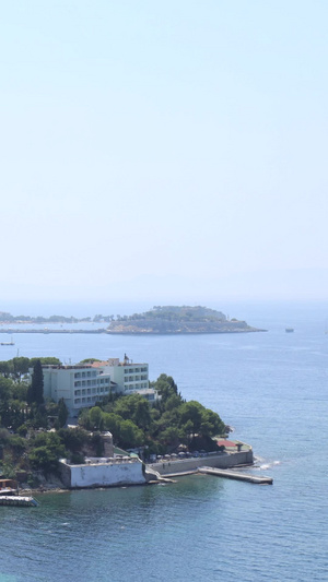 土耳其著名爱琴海旅游城市库萨达斯延时视频地中海22秒视频