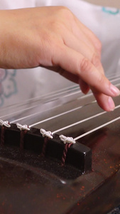 中国传统民乐古琴演奏素材视频