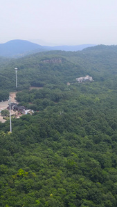 淮南4A风景区八公山地质公园航拍八公山景区视频