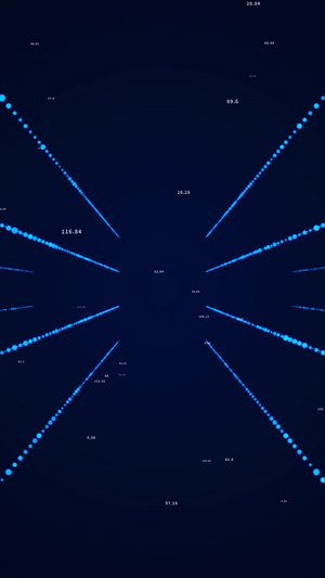 蓝色科技光线数字背景蓝色背景31秒视频