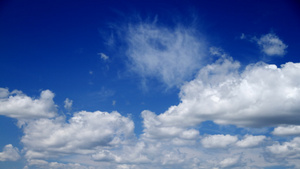 清蓝蓝蓝天空美丽的云朵空间天气17秒视频