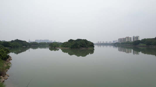 河流湿地航拍视频