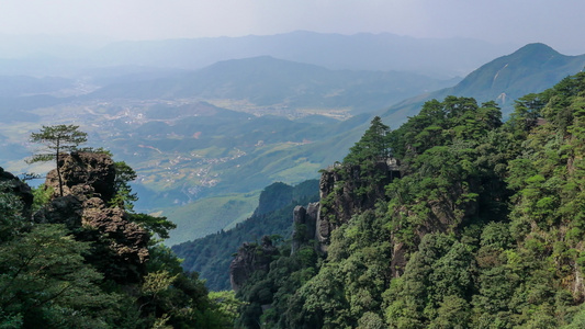 江西武功山国家级风景名胜区自然风光视频