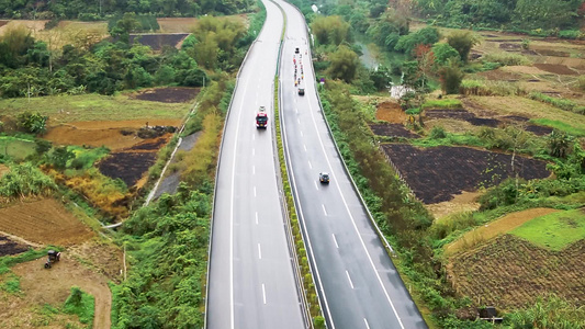 广西最美高速合那高速哈雷摩托车骑行公路风景 视频