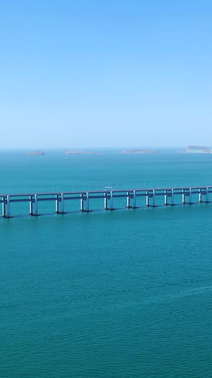 多角度拍摄大连星海湾跨海大桥合集星海湾大桥55秒视频