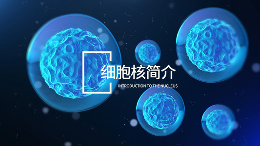 3D细胞DNA精华因子AE模板视频