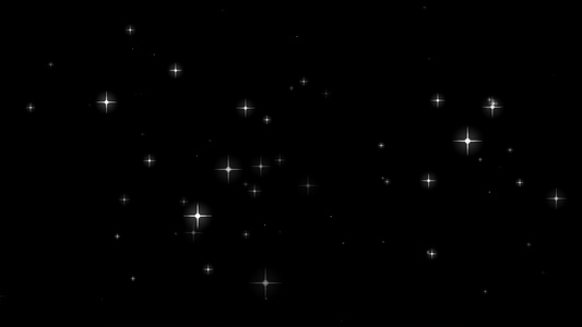 4K星光粒子闪烁动画元素视频