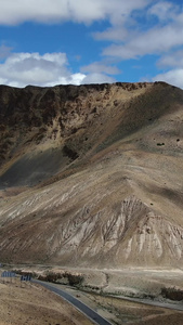 西藏高原山脉自然风光航拍视频西藏旅游视频