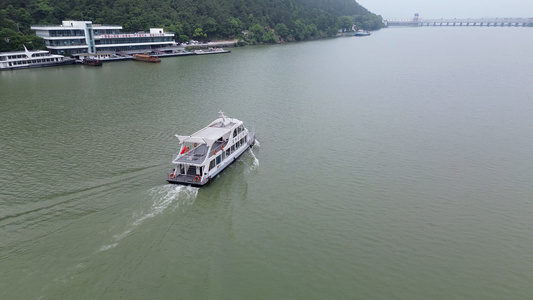 浙江杭州桐庐严子陵钓台风景区航拍合集视频