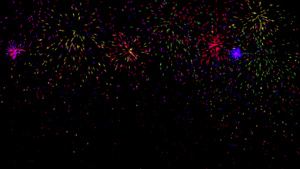 烟花点燃粒子颜色20秒视频