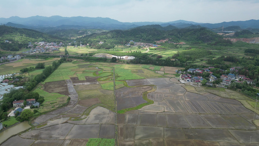 美丽乡村农田农业种植山川丘陵航拍 视频