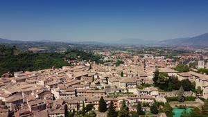 意大利城市的空中景色极佳15秒视频