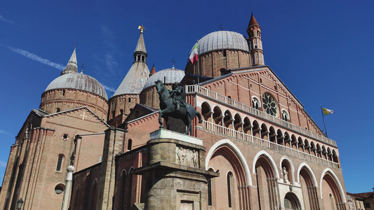 在意大利的帕图阿patua拍摄圣蚂蚁大教堂视频
