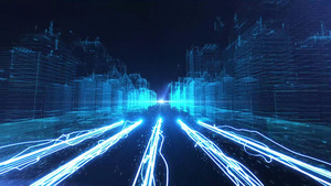 震撼科技E3D三维城市开篇AE模板40秒视频
