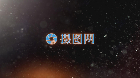 旋转云层烟雾粒子演绎LOGO标志特效模板视频