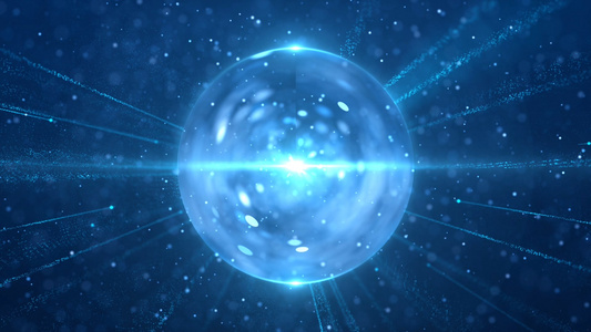 粒子光球背景视频