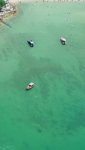 深圳鹿嘴山庄大海中的快艇深圳景点视频