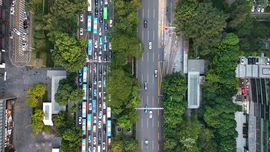 4K万物互联交通智慧城市素材道路交通航拍视频