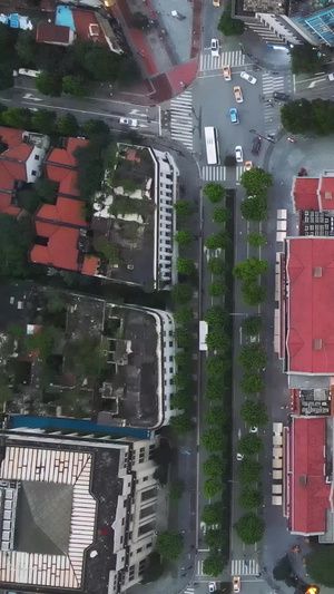 航拍风光城市俯拍武汉地标吉庆街餐饮美食街夜景素材城市风光49秒视频
