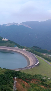 多角度航拍江南天池景区合集蓄水库视频