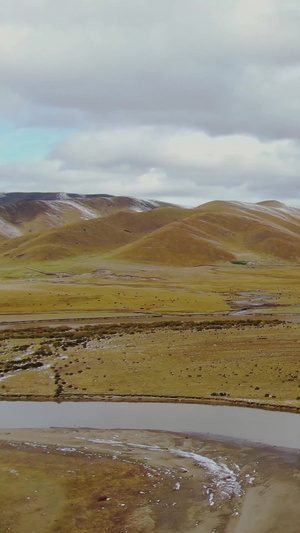 航拍川西高原若尔盖大草原湿地风光视频阿坝藏族羌族自治州61秒视频