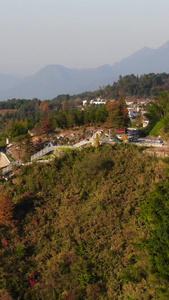 航拍安徽著名旅游景区九华山风景区净戒禅院视频旅游目的地视频