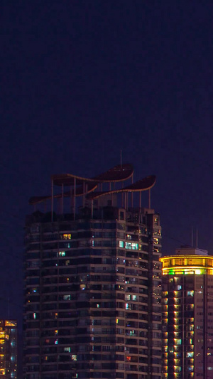 重庆渝中半岛洪崖洞环球金融中心夜景重庆美景8秒视频