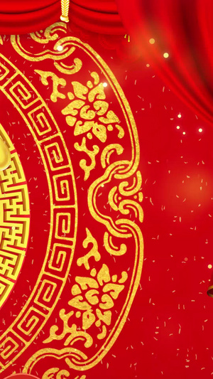 中国风喜庆祝寿寿庆背景视频祝寿视频40秒视频