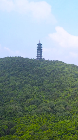 4A风景区张家港香山风景区聆风塔航拍合集111秒视频