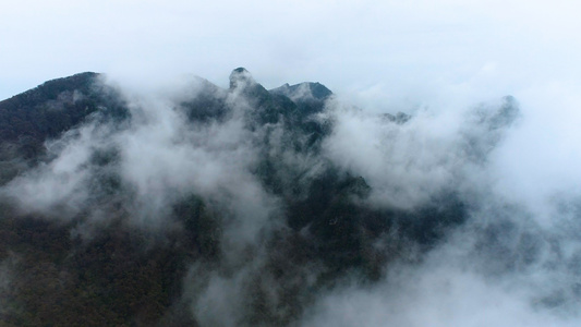 商洛北阳山云海航拍视频