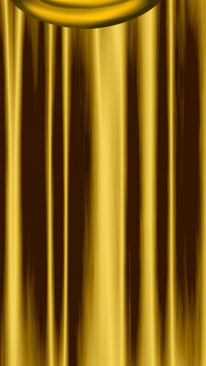 金色幕布飘动舞台动态视频素材帷幕，fk35秒视频