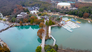 4K航拍南京珍珠泉旅游风景区24秒视频